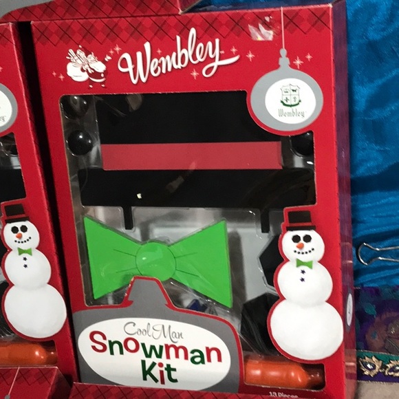 New in box 5 SNOWMAN KITS decorate your own snowman reusable for many years use - Picture 3 of 7
